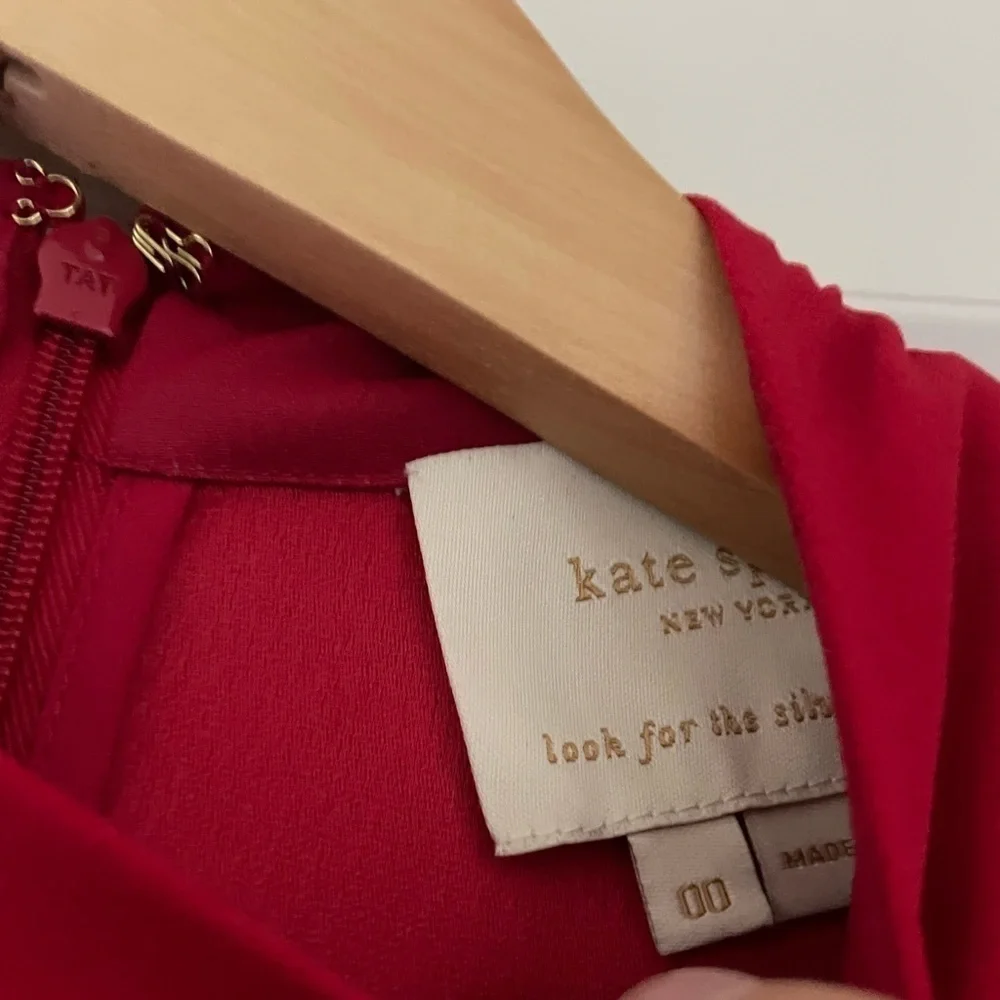 Kate Spade Pom Pom Mini Dress Charm Red